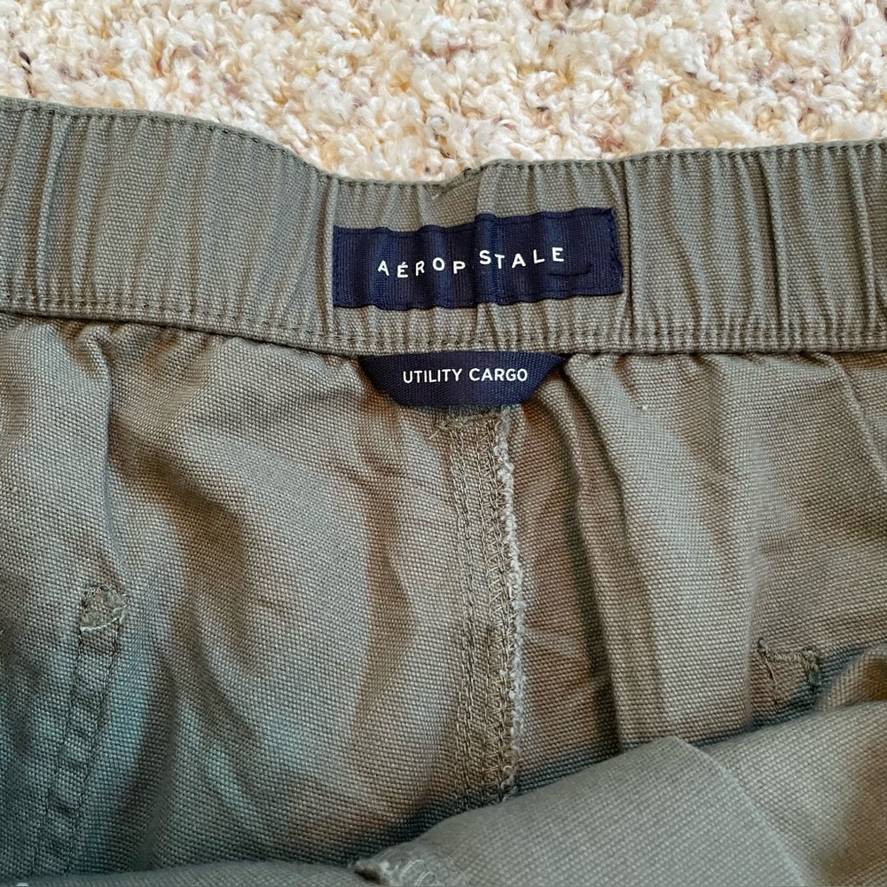 Aeropostale Mid Rise Utility Cargo Pants 100% Cotton Relaxed Fit - Picture 7 of 15